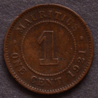 Mauritius - 1 cent 1921