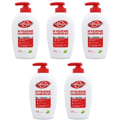 Lifebuoy mydło w płynie antybakteryjne 5x 250 ml