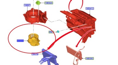 Воздуходувка обдув ford transit custom i lift 2.0 tdci 2021 rok фото №1