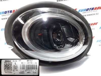 Mini f54 f55 f56 f57 рестайлинг  фара перед левая full led черный 5a01961 фото №1