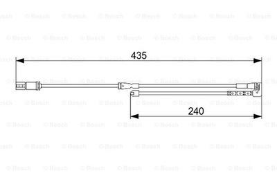 ДАТЧИК ZUŻYCIA КОЛОДОК ТОРМОЗНЫХ BOSCH 1987473543