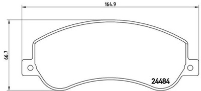 ZAPATAS DE FRENADO P 85 115 BREMBO ZAPATAS DE FRENADO  