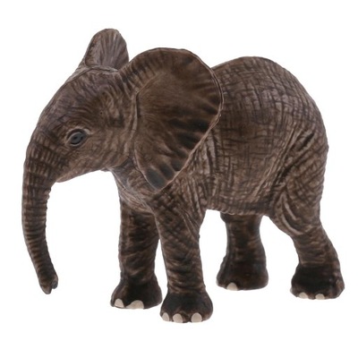 Realistic Elephant Animal Figurine Calf Elephant