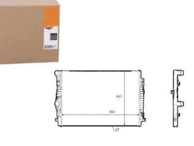 Nrf58392 радиатор двигателя audi a3, q2 фото №1