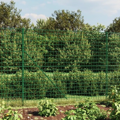 Ogrodzenie ze zgrzewanej siatki, zielone, 2x25 m L