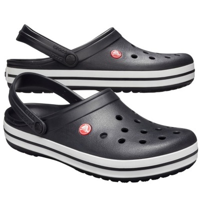 CROCS KLAPKI CHODAKI CZARNE CROCBAND r. 37