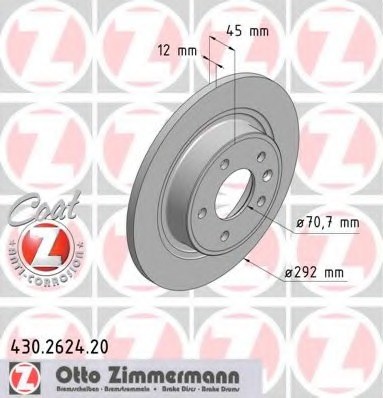 DISCO HAMULC. OPEL ASTRA J 09- PARTE TRASERA  