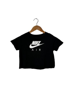 Koszulka dziecięca Nike czarna z dużym logiem 12 lat