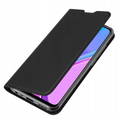 Etui z klapką skórzane do Xiaomi Redmi 9 czarny