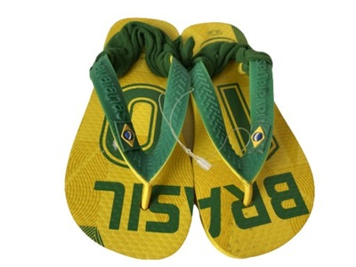 Japonki HAVAIANAS r.25/26 ŻÓŁTO ZIELONE