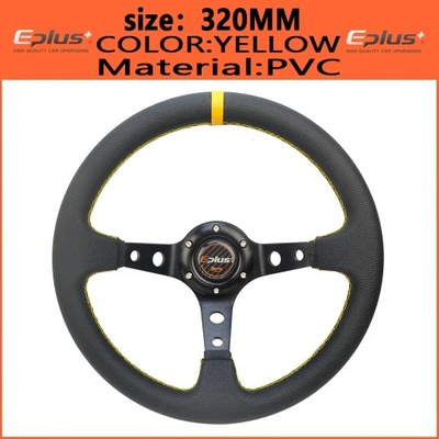 EPLUS Car Sport Steering Wheel PVC Racing Type High Quality Universa~63842