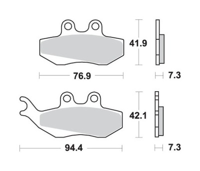 КОЛОДКИ HAM. STREET CERAMIC YAMAHA DT50 PIAGGIO VESPA 125 APRILIA RX90 120HF