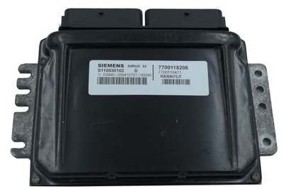 Блок управления renault twingo 7700115205 s110030102d фото №1
