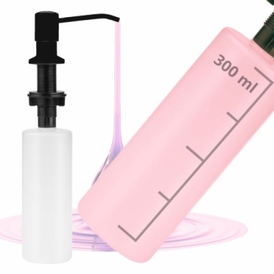 tds0714_Dozownik do mydła black 300ml