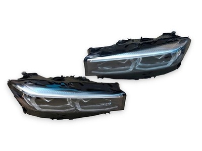 JUEGO COMPLETO DIOPARA LUMINOSO LED FAROS DESNUDA DERECHA IZQUIERDA PARTE DELANTERA PARA BMW G11 2019-2022 LCI EUROPA  