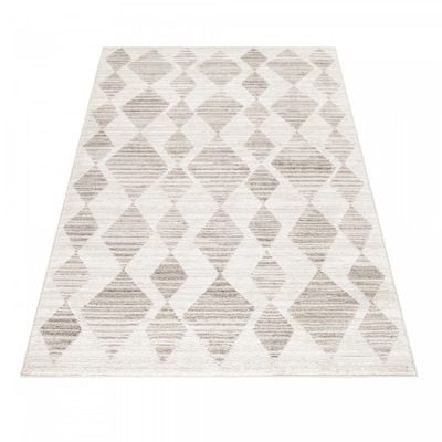 Dywan poliestrowy Berber romby 80 cm x 150 cm