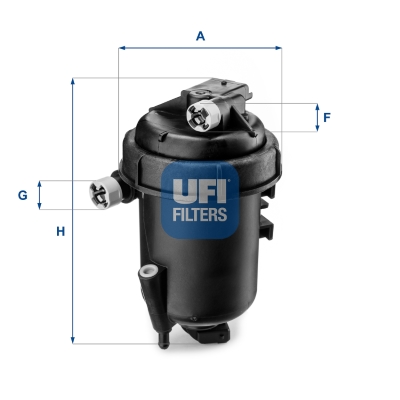 UFI ФІЛЬТРА ФИЛЬТР ТОПЛИВА ДИЗЕЛЬ КОМПЛЕКТ.