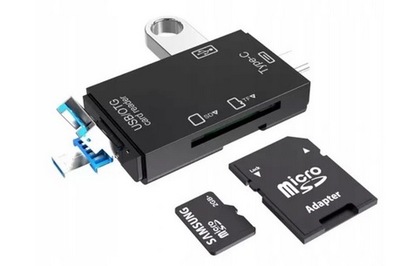 CZYTNIK KART SD USB-C MICRO PENDRIVE OTG / 8602