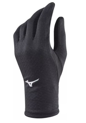 Mizuno Rękawiczki do biegania RUNNING BT GLOVE BLACK roz. M