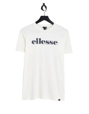 ELLESSE T-SHIRT DAMKSI BIAŁY Z LOGO CASUAL 38 1XMG