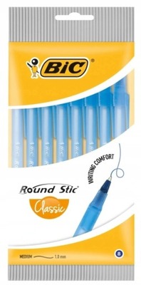 Długopis BiC Round Stic Classic niebieski 8 sztuk