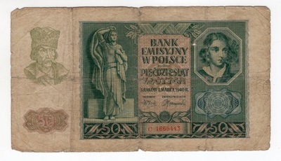 50 złotych 1940 C 1665443