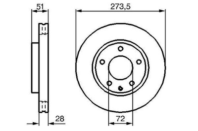 BOSCH 0 986 479 016 DISKU STABDŽIŲ 