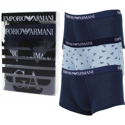 EMPORIO ARMANI BOKSERKI MĘSKIE 3-PACK |ORYGINAŁ| M