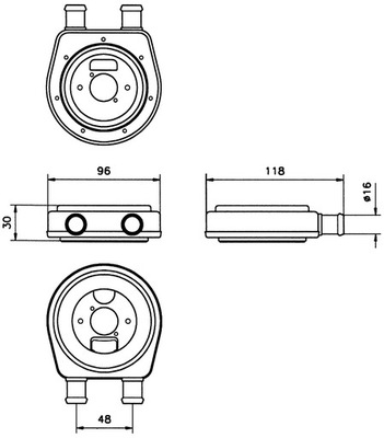 Радіатор оливи nrf 31303 фото №1
