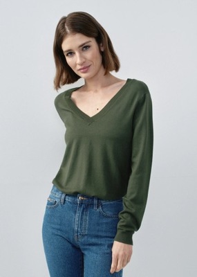 OCHNIK Zielony sweter damski SWEDT-0201-55 M