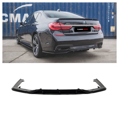 DIFUSOR SPOILER PARTE TRASERA BMW G11 G12 ANTE RESTYLING MP ESTILO NEGRO LUSTRE  