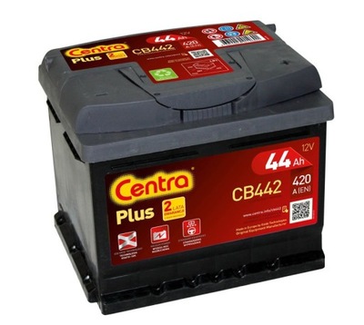 АККУМУЛЯТОР CENTRA PLUS 44AH 420A P+