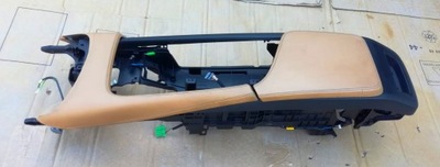 Volvo s90 ii підлокітник тунель молдинг рамка шкіра бурштиновий стан bdb фото №1