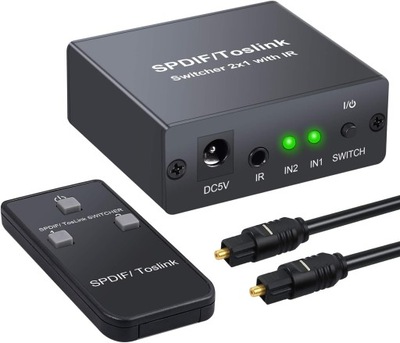 Przełącznik Switch Audio Toslink 2x1 LiNKFOR SPDIF