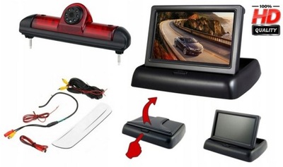 MONITOR CAMERA IN LAMPIE FIAT DUCATO PEUGETO BOXER CITROEN JUMPER FULL HD  