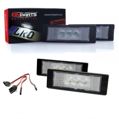 LUCES TABLAS REJESTRACYJNEJ DIODO LUMINOSO LED CORSA C ASTRA H E63 MERIVA 6000K COLOR BLANCO  