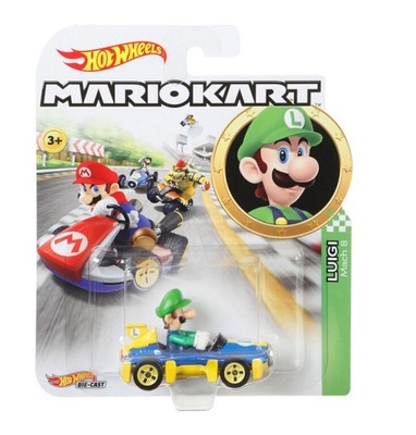 HOT WHEELS MARIO MARIOKART POJAZD LUIGI GBG27