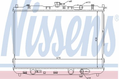 РАДИАТОР ВОДЫ NISSENS 66639