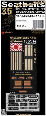 HGW 135514 1/35 Pasy do Nakajima B5N-2 Kate (Border Model)