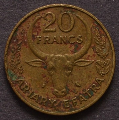 Madagaskar - 20 franków 1971