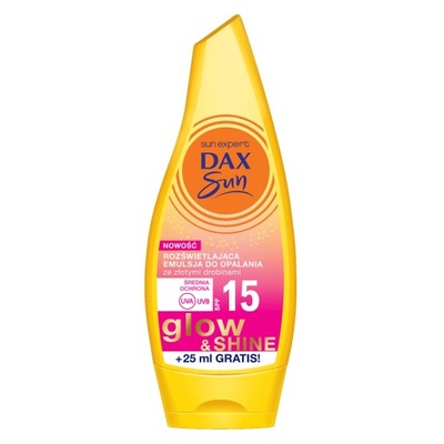 DAX SUN Rozświetlająca emulsja do opalania SPF 15