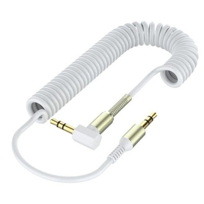 Kabel Audio 3.5mm ze sprężynowym zginaniem z