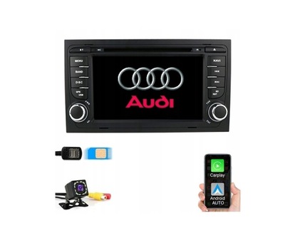 RADIO ANDROID AUDI A4 B6 B7 2000-2008 SIM 4/64GB  