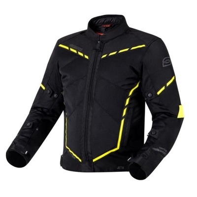 KURTKA TEKSTYLNA OZONE JET II BLACK/FLUO YELL