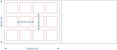 Tray 12x 20x20mm T9A, 9th age , skirmish 1 szt.