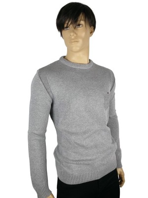 sweter bawełna N22pg POLSKI popielaty XL