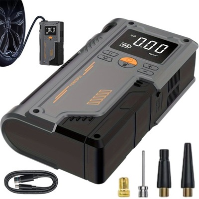MOCNY JUMP STARTER BOOSTER ROZRUCH POWERBANK KOMPRESOR 12V