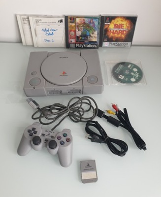 Konsola PlayStation 1 SCPH-9002 PSX PS1 ZESTAW GRY PRZEROBIONA