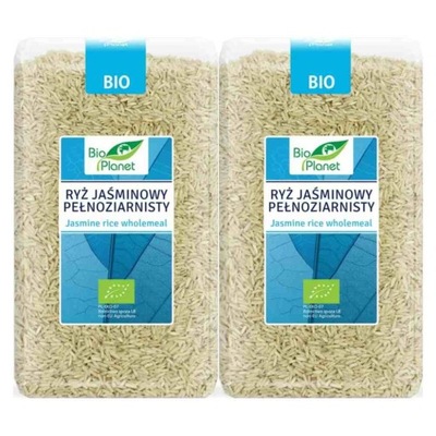 2 x Ryż Jaśminowy Pełnoziarnisty Bio 1 kg Bio Planet