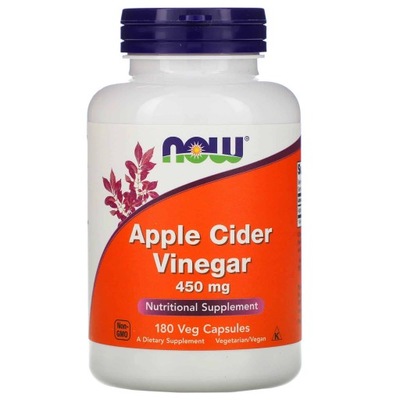 NOW FOODS Apple Cider Vinegar 180Vkaps OCET JABŁKO